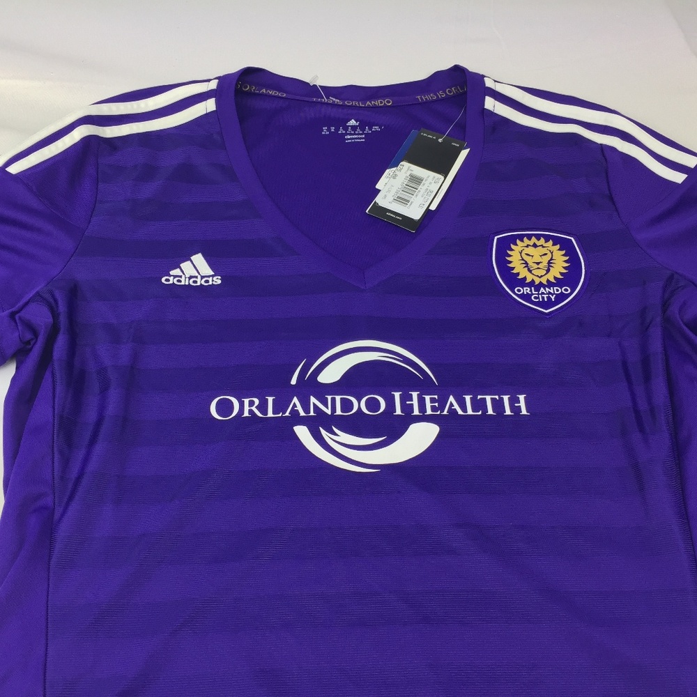 adidas Orlando City Purple Short Sleeve Soccer Jersey